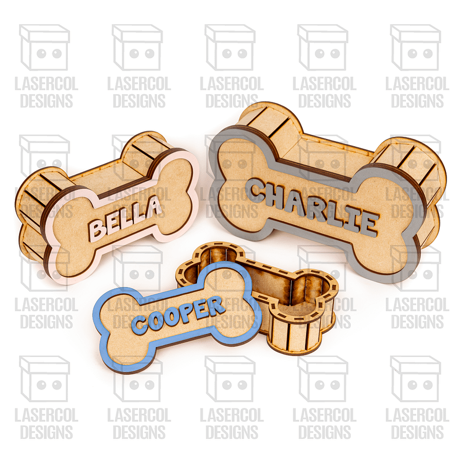 Dog Bone Boxes (3 Sizes) - Laser Cut Files product image (3)