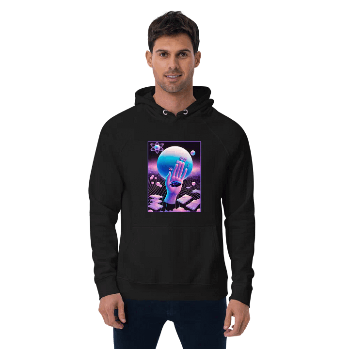 [Hand of Mysteries] - Unisex Eco Raglan Hoodie product image (5)