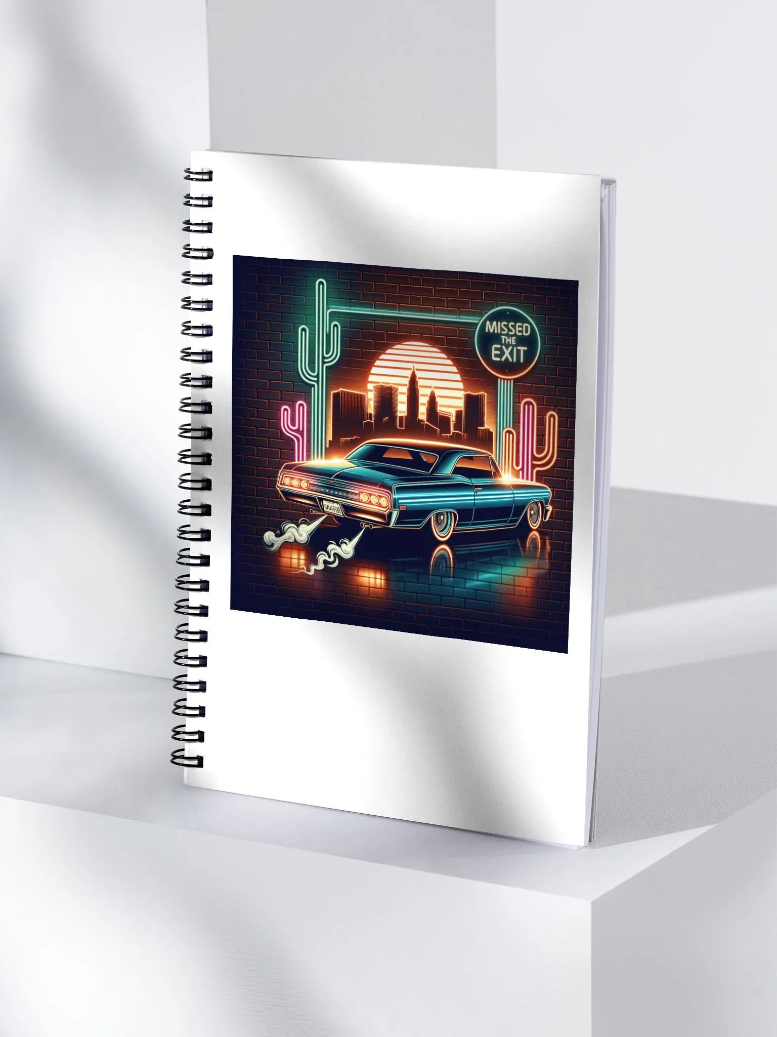 Neon City Escape Spiral Notebook product image (4)