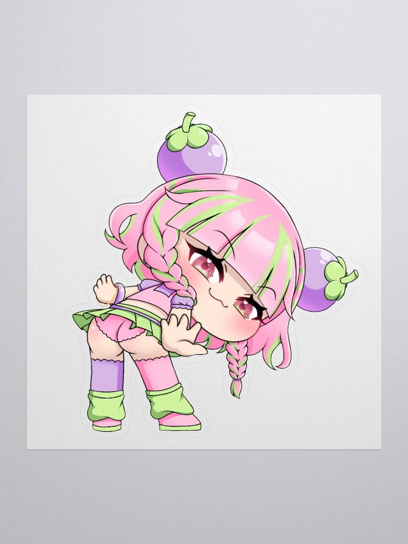 Mangosteen Bootie Sticker (3x3")