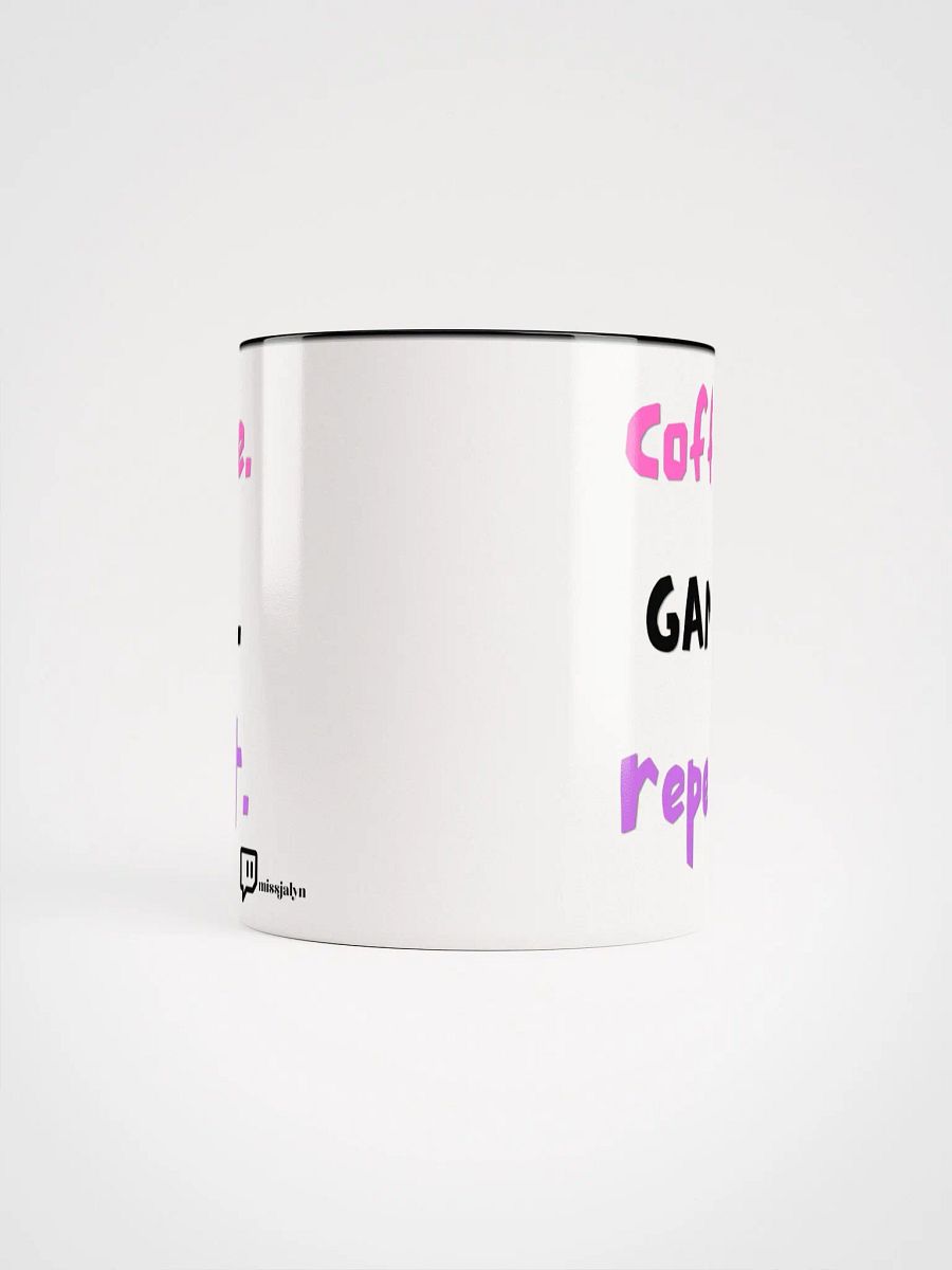 coffee. GAME. repeat. Coffee Cup w/ logo product image (5)