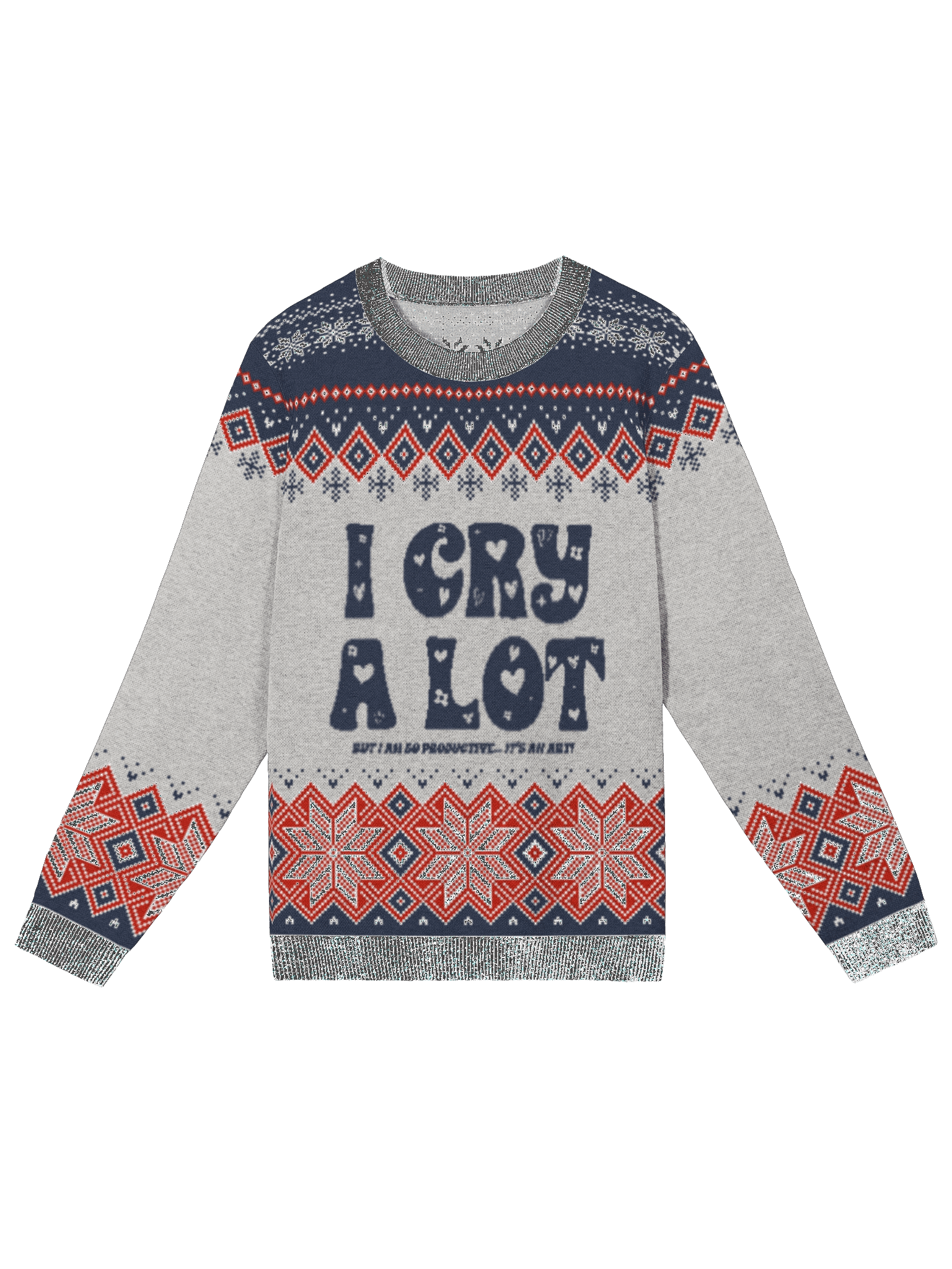 I Cry A Lot on Christmas - Knit Sweater product image (1)