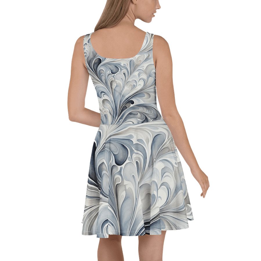 Gray Fractals Skater Dress product image (4)