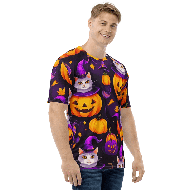 Cats Pumpkin Charade T Shirt product image (1)