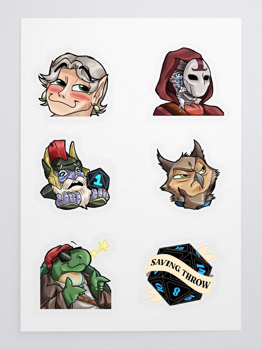 Saving Throw Sticker Sheet product image (3)