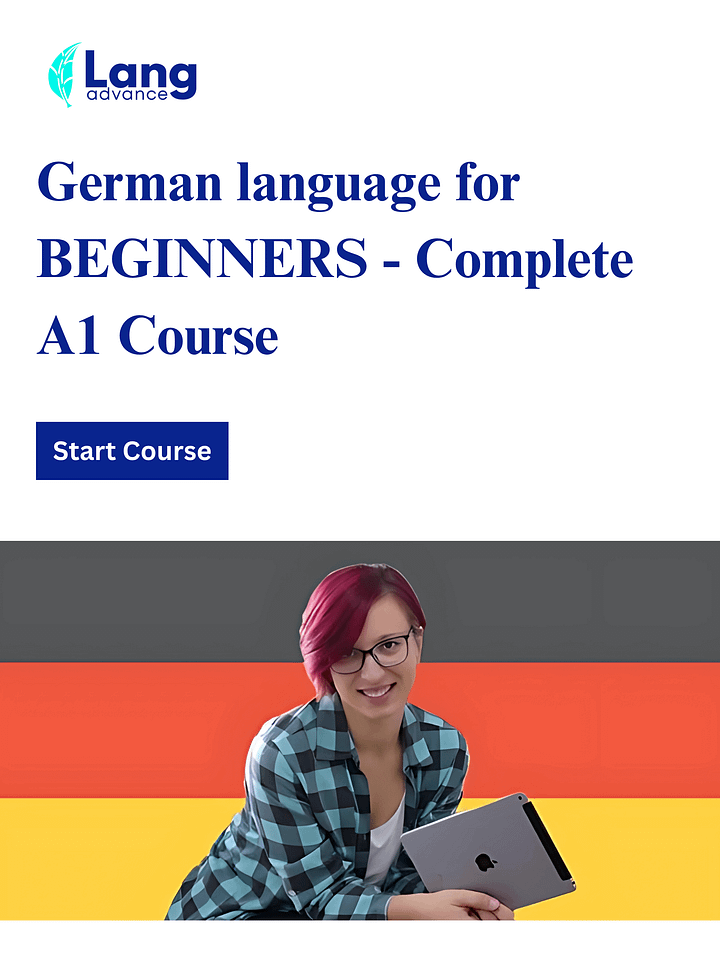 German language for BEGINNERS - Complete A1 Course product image (1)