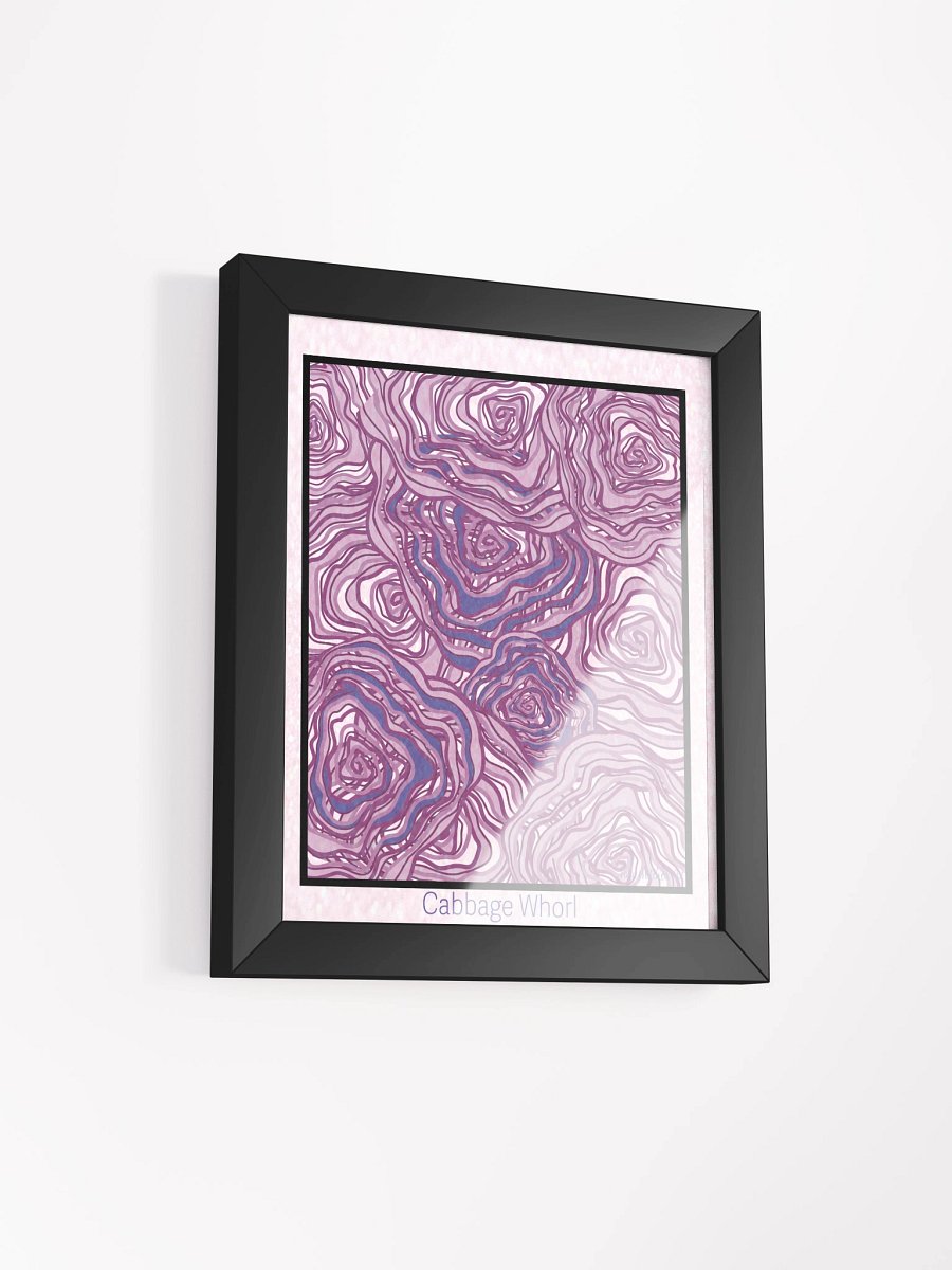 Cabbage Whorl – Framed Art Poster product image (2)