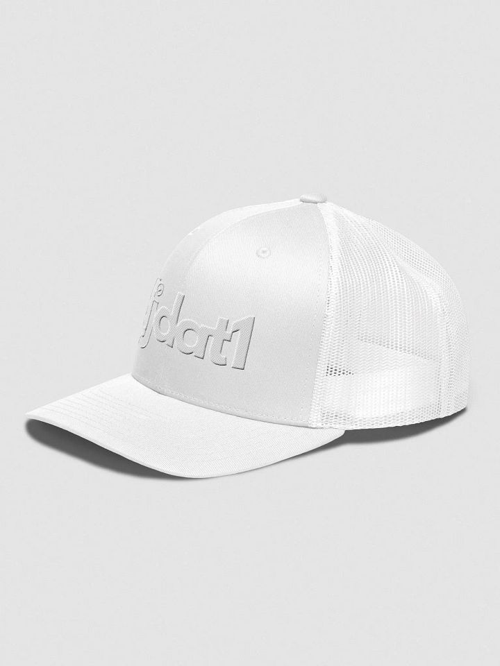 [DJDAT1] Signature Logo Embroidered Trucker Hat (white logo) product image (32)