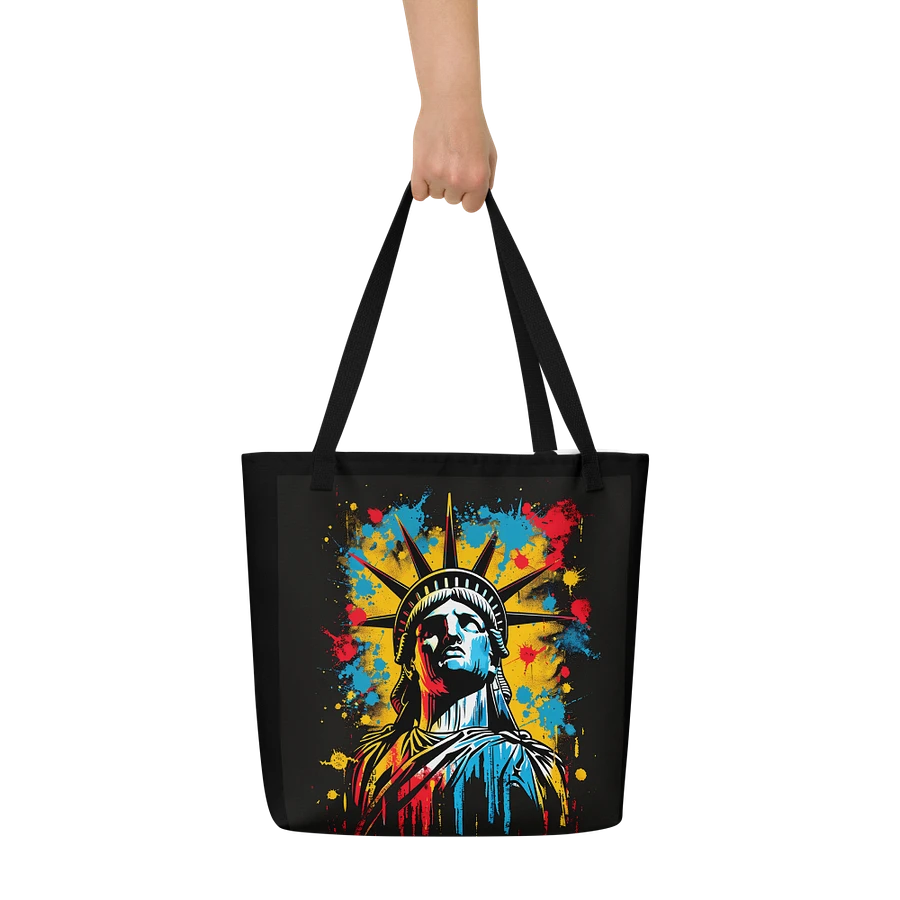 Tote Bag: Statue of Liberty Freedom Independence Patriotic Themed Fashion Art Design product image (9)
