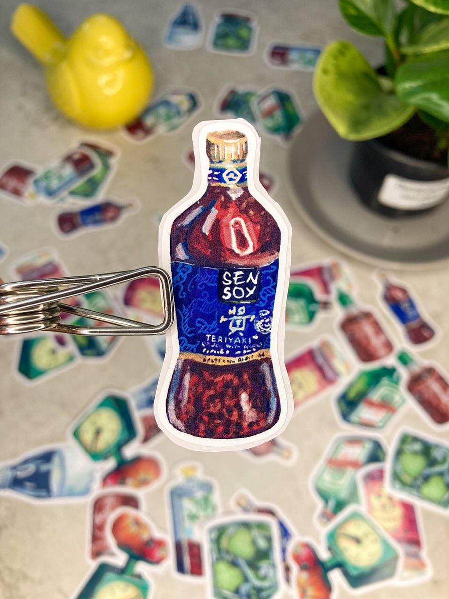 Teriyaki sauce vynyl sticker product image (1)