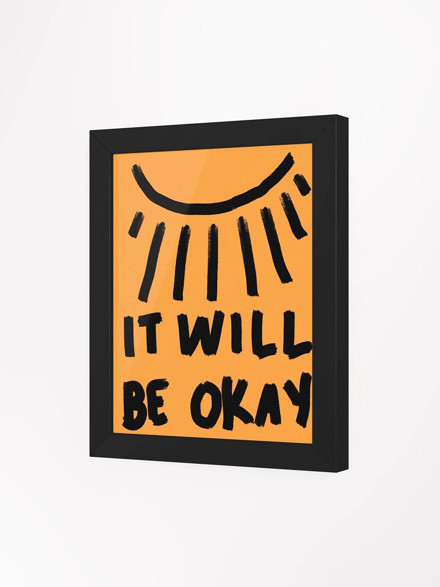 Be Okay Framed Art Print product image (3)