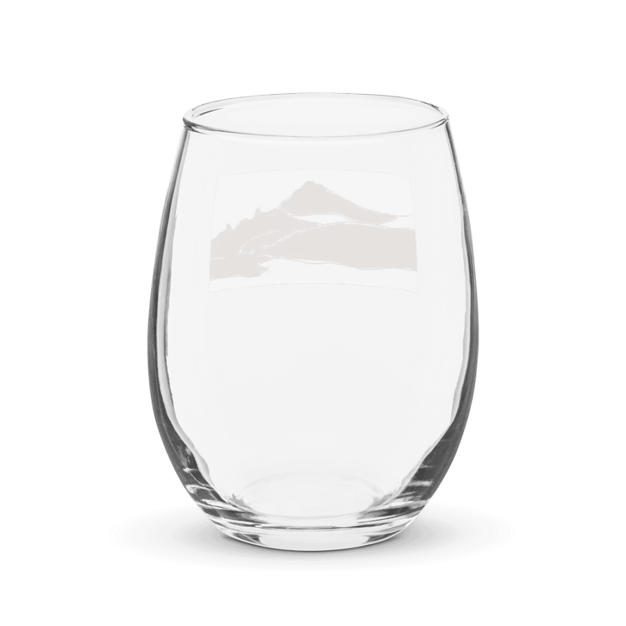 Gilbert Peak wine glass (tan sketch) product image (2)
