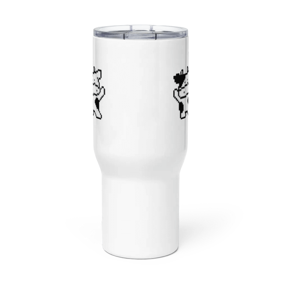 Upright Cows Pixel Art Travel Mug product image (3)