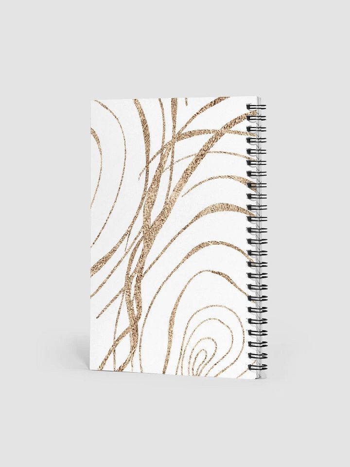 Gold Swirls Spiral Notebook product image (2)