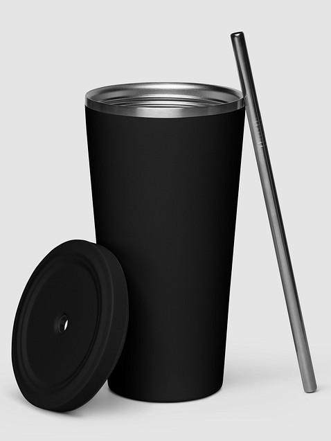 Photo showing Insulated Tumbler with a Straw