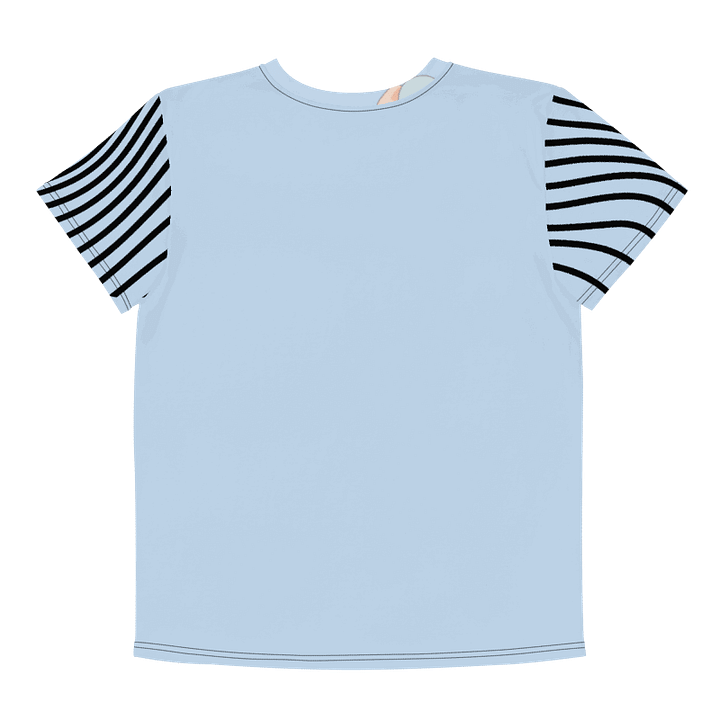KIDS- GIRL TEE -BABY ELEPHANTS (BLUE) - All-Over Print Youth Crew Neck T-Shirt product image (2)