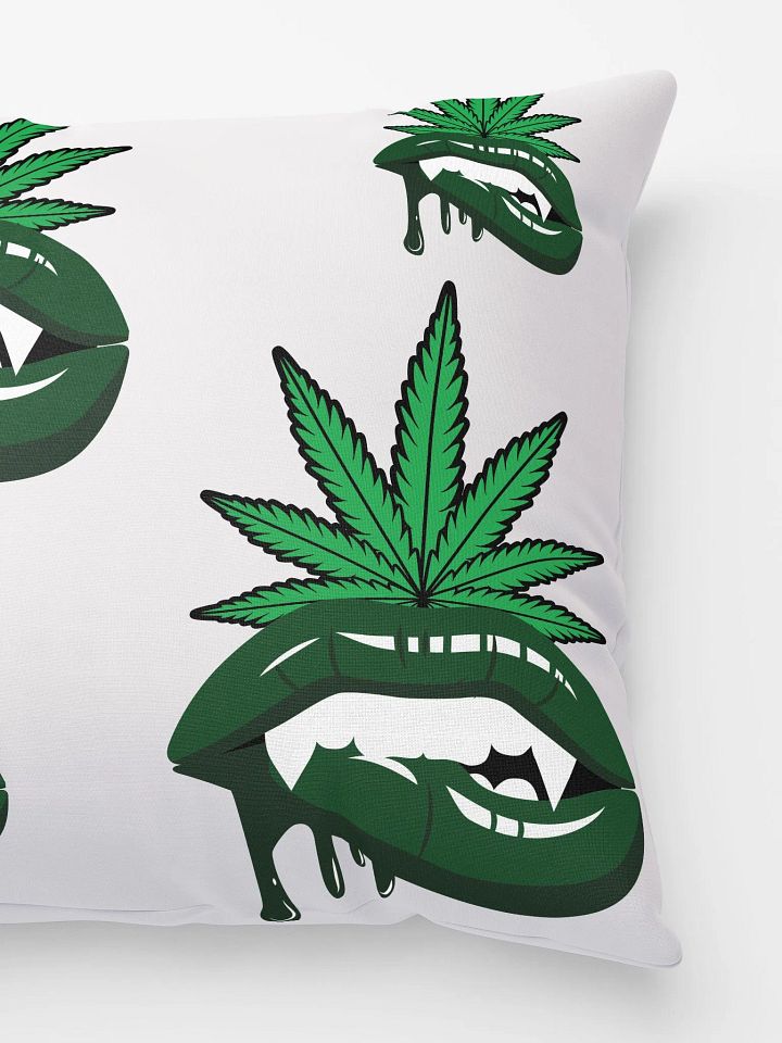 Smoke & Sugar Skulls | Cannabis Vamp Bite All-Over Pillow product image (2)