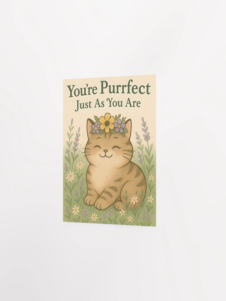 Purrfect Cute Cat Motivational Poster product image (9)