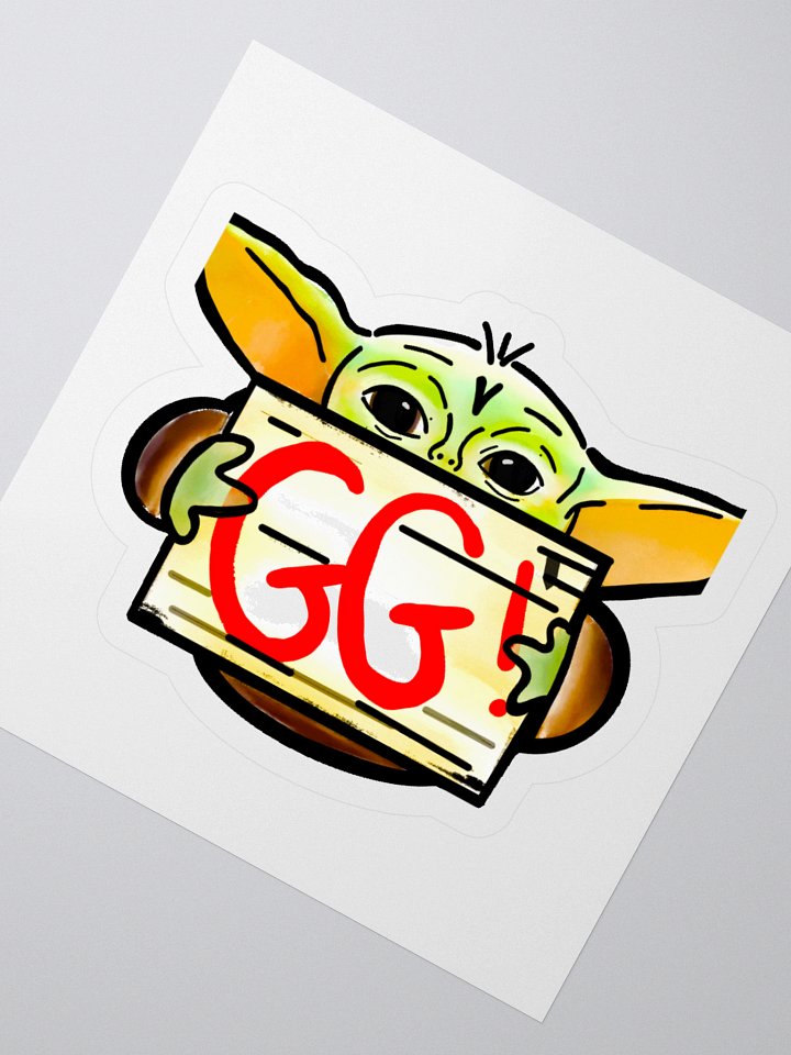 Baby Green Guy Vinyl Stickers (3" x 3") product image (2)