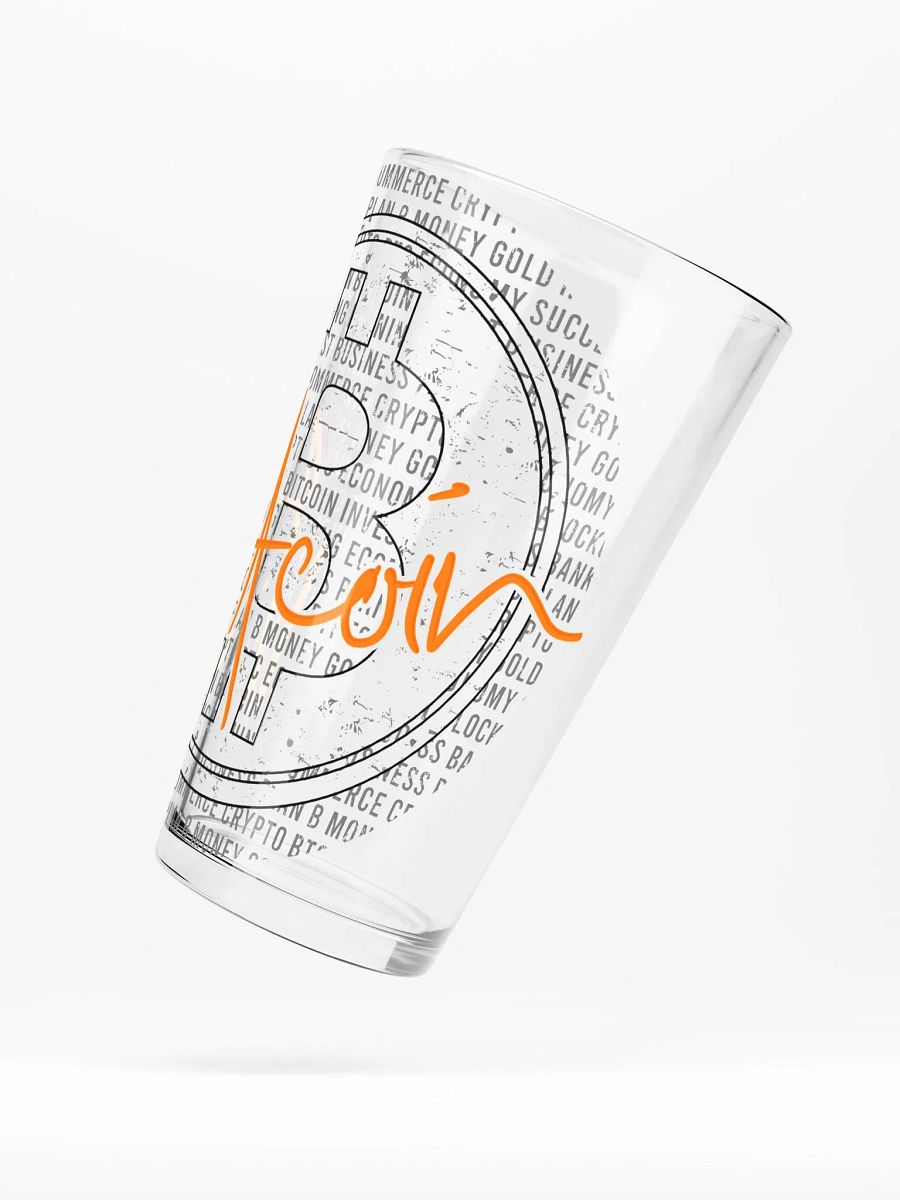 Bitcoin Symbol Shaker Pint Glass product image (3)