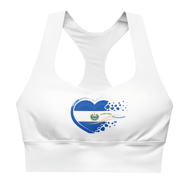 Salvadoran Heart All-Over Sports Bra product image (1)