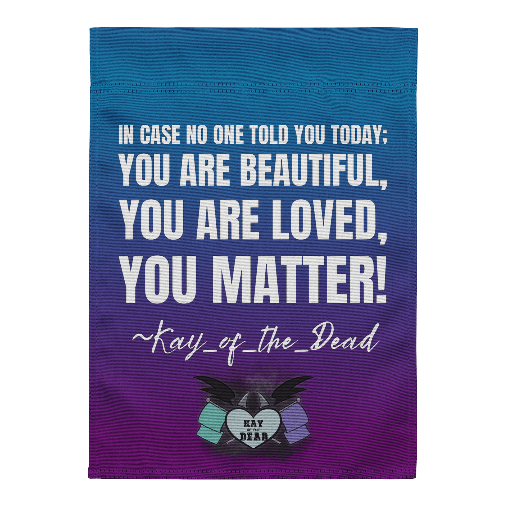 The Three Reminders Yard Flag product image (1)