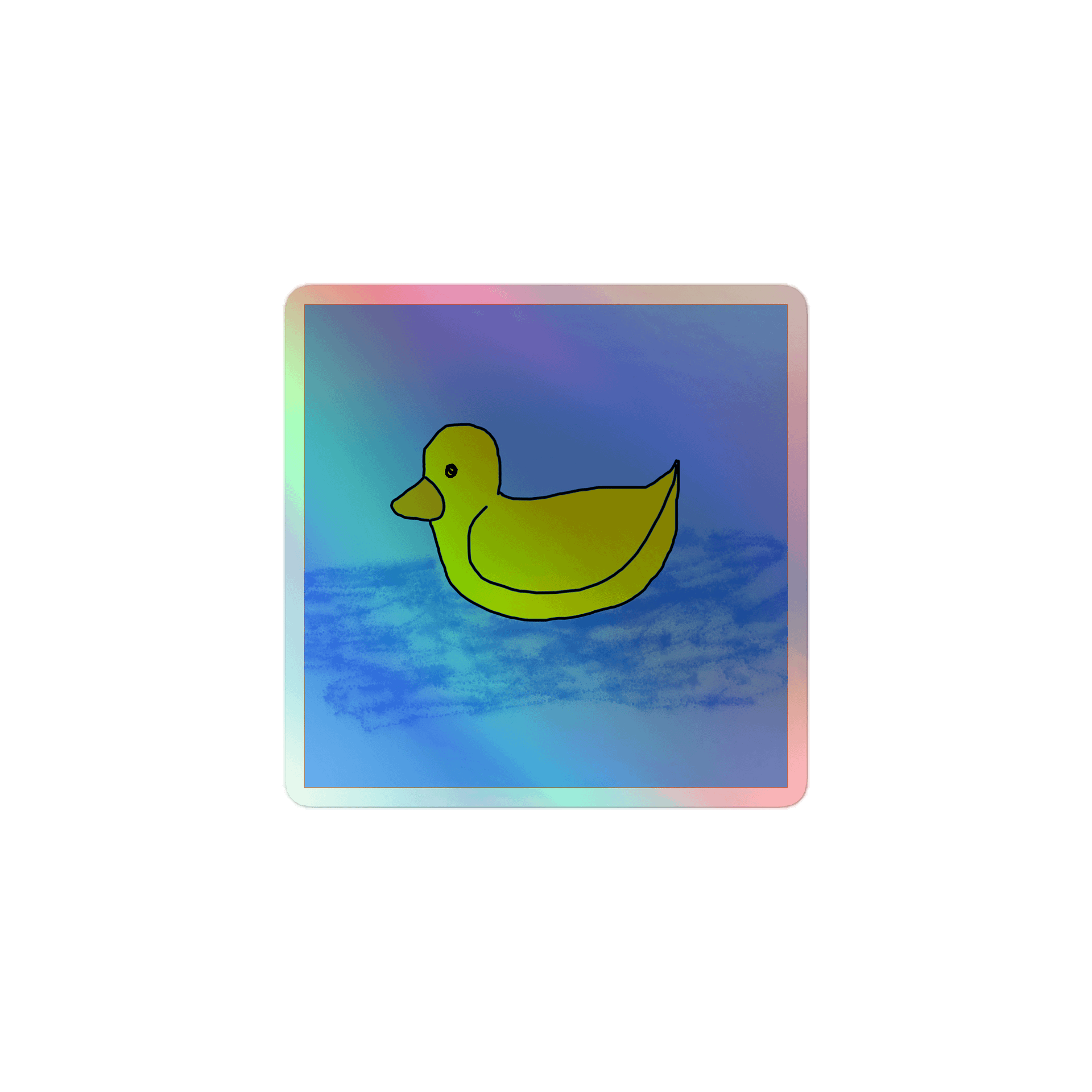 Dazzling Duck Holographic Sticker Sheet product image (1)