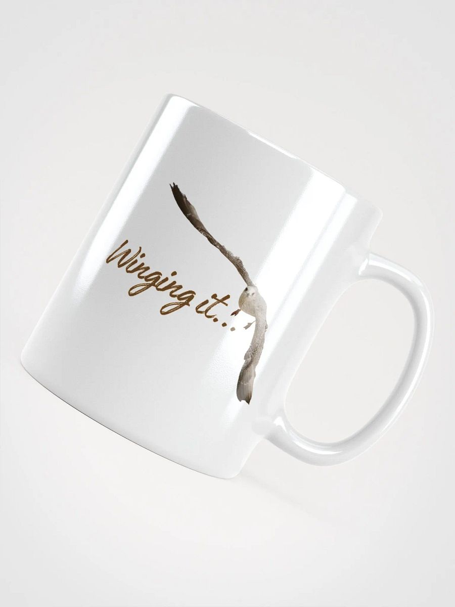 Winging it... Seagull Glossy White Mug product image (7)
