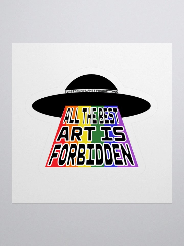 Rainbow UFO Stickers product image (1)