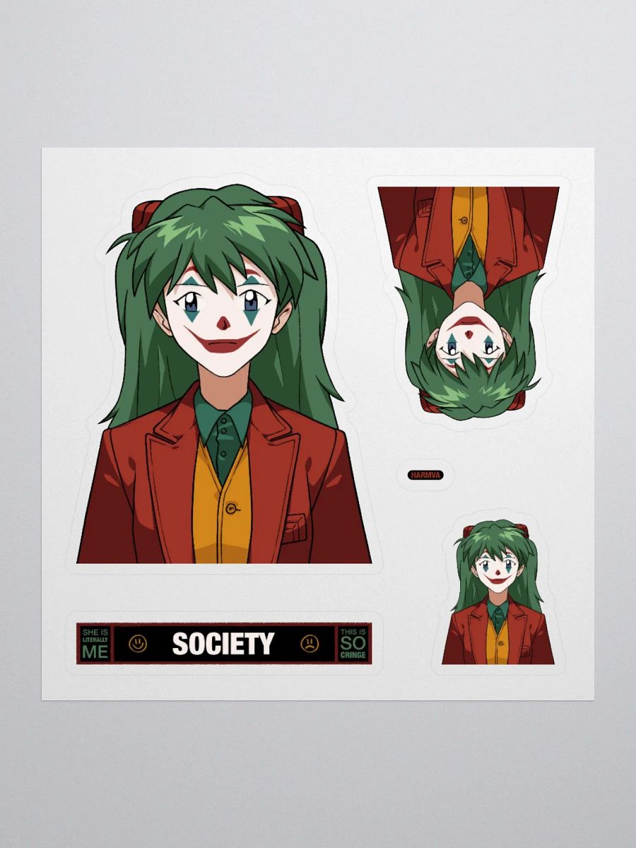 Anti-Woke Clown Tsundere Sticker Set product image (1)