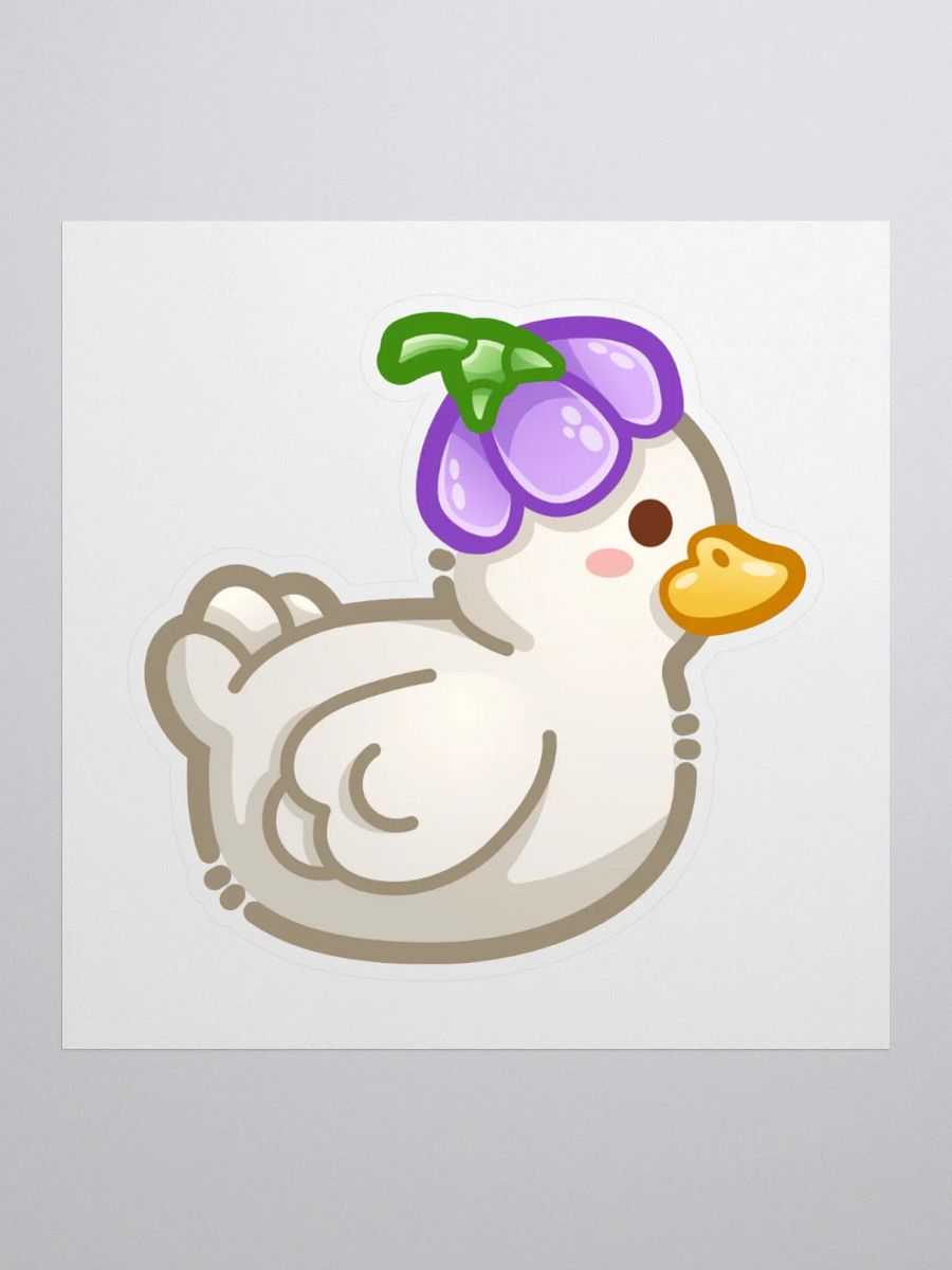 Duck with a Flower Hat (White) product image (1)