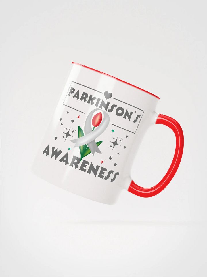 Parkinson's Awareness Red Tulip Ceramic Mug product image (2)