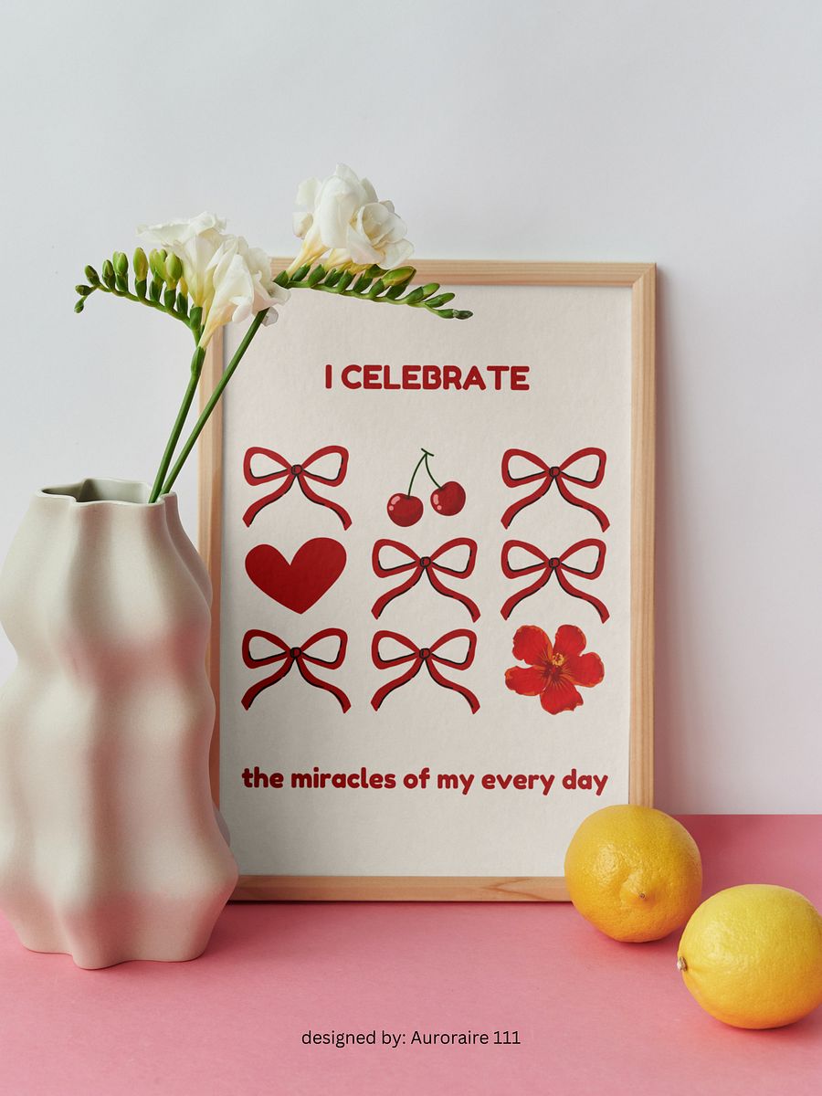 I Celebrate - Printable Wall Art | Digital Poster Download | Multiple Sizes Included product image (5)