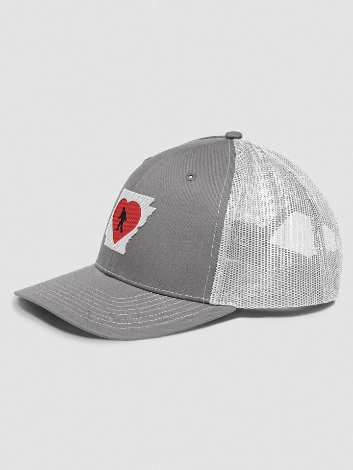 I love Arkansas and Bigfoot Richardson snapback Trucker Hat product image (2)