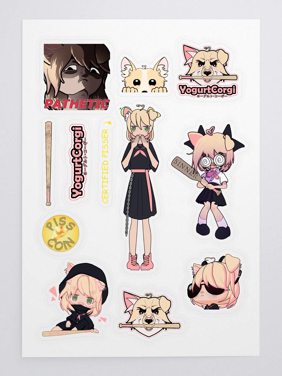 NEW! YogurtCorgi Sticker Set 2! product image (3)