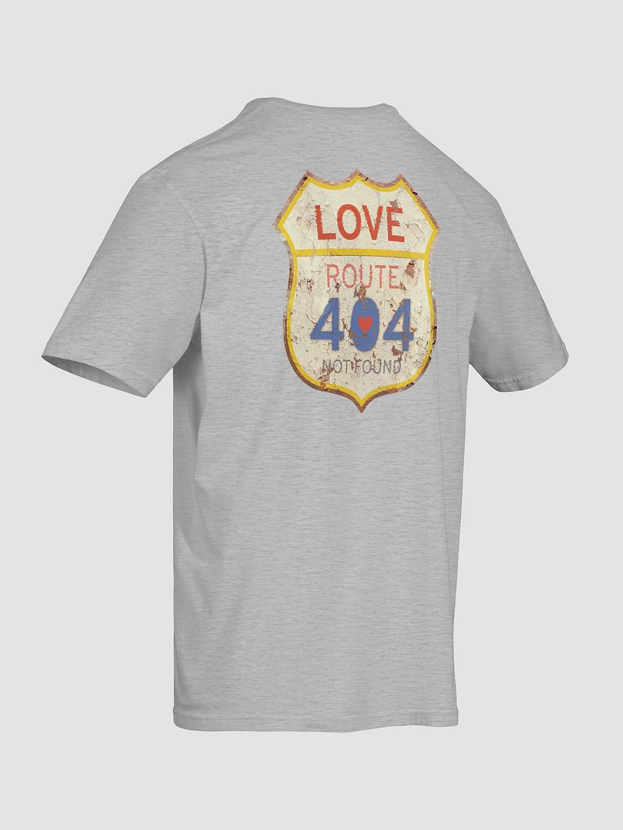Love Route 404 Not Found Retro Style (Back Side) Gildan Unisex Softstyle T-Shirt product image (62)