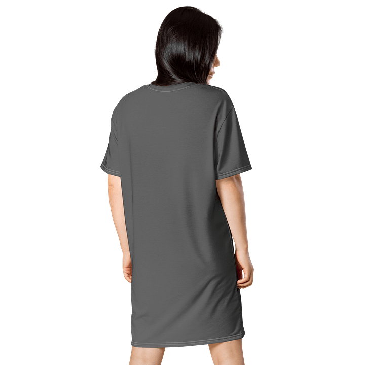 Zambezi-Grey Oversized T-Shirt Dress | Stretchy Fabric | Nautical Style | Sizes 2XS-6XL | Exclusive Design product image (2)
