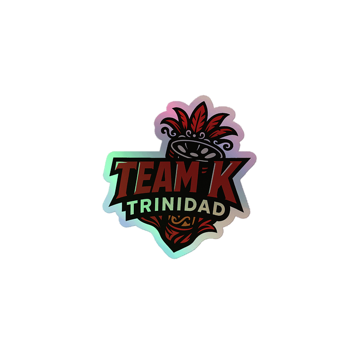 TEAM K TRINIDAD HOLOGRAPHIC" STICKERS product image (1)