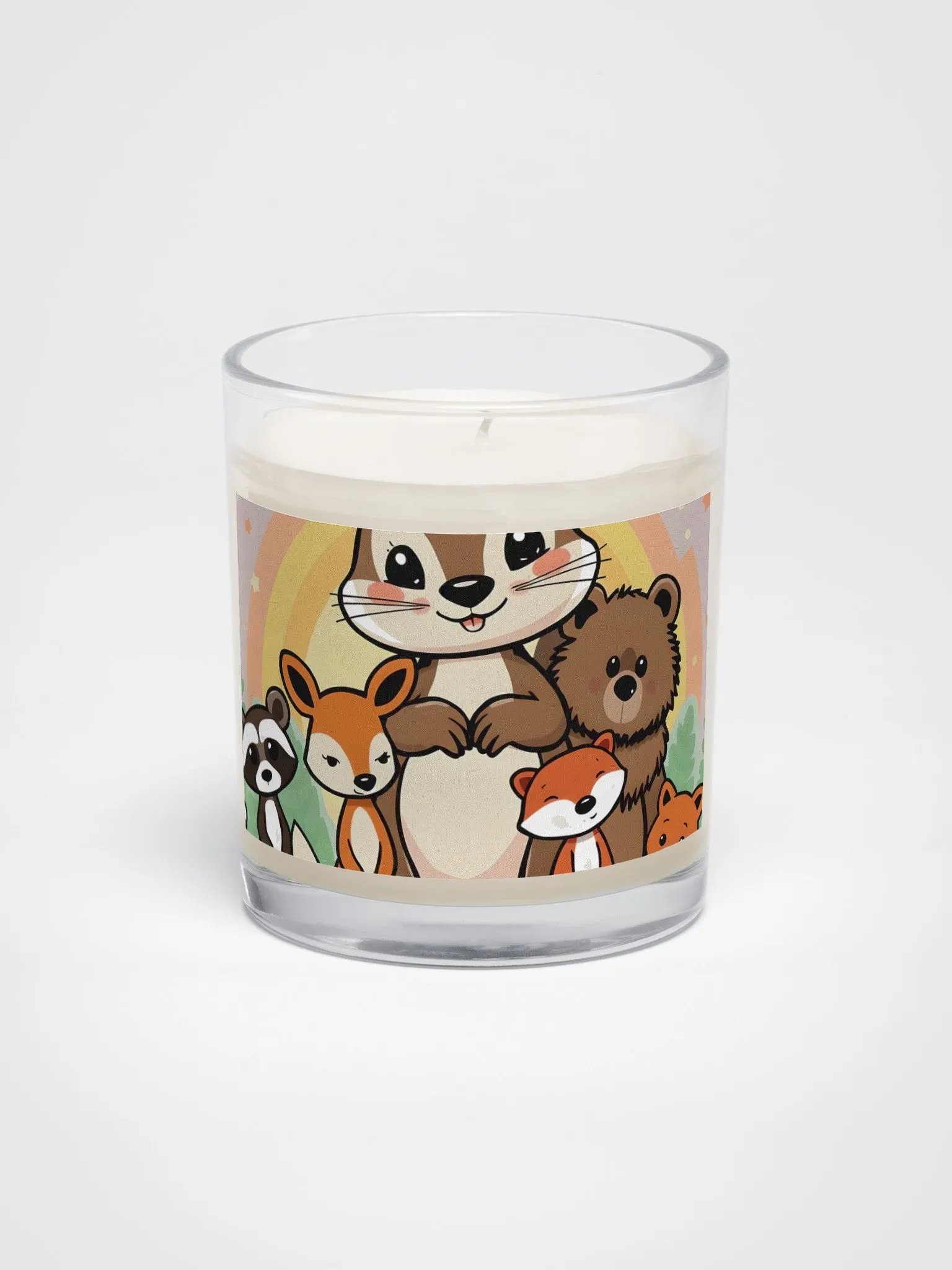 Rainbow Animal Friends Soy Wax Candle product image (1)
