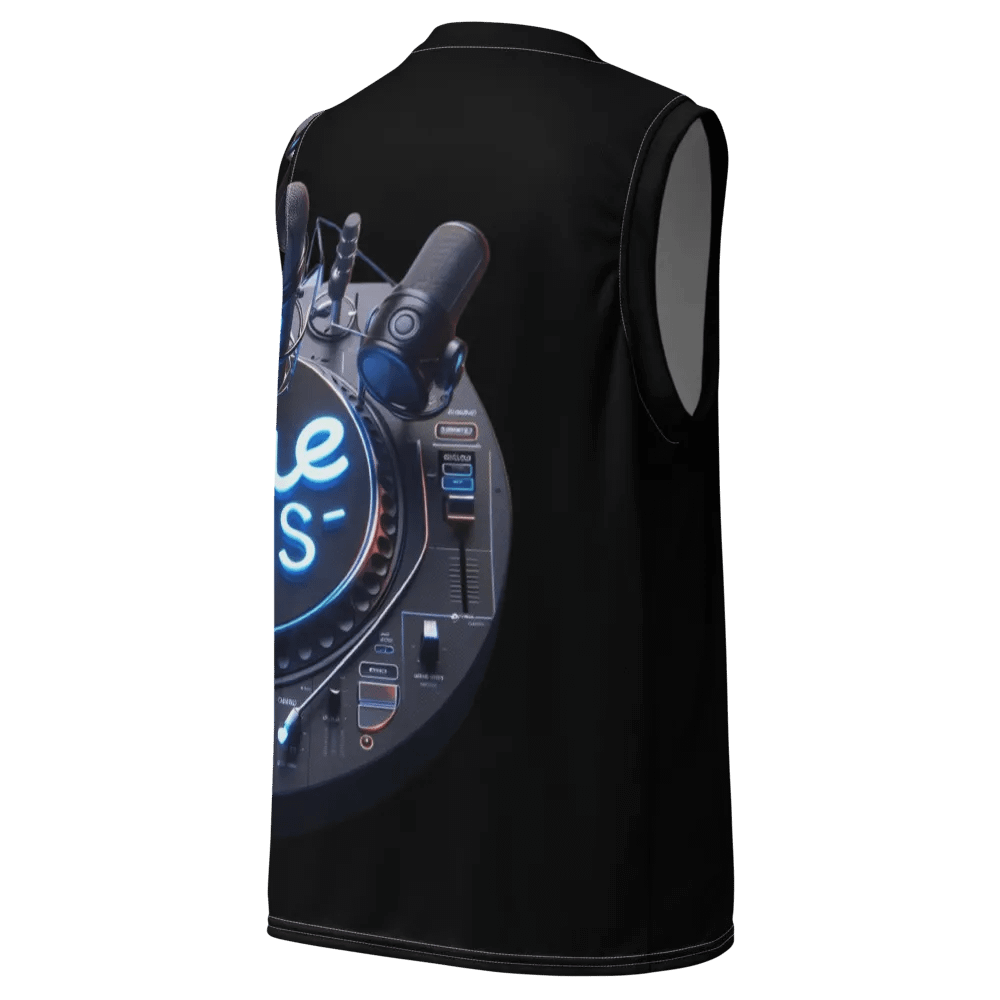 Neon Cue Dis DJ Unisex Basketball Jersey product image (3)