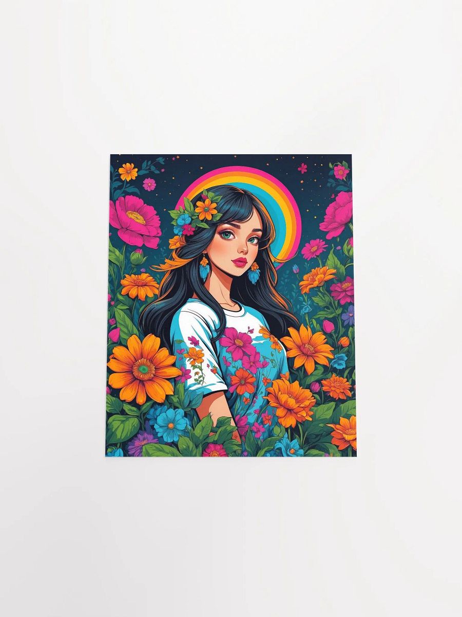 Midnight Flower Girl - Poster - Small and Standard Sizes - 8x10-11x14-12x16-16x20 Inches product image (15)