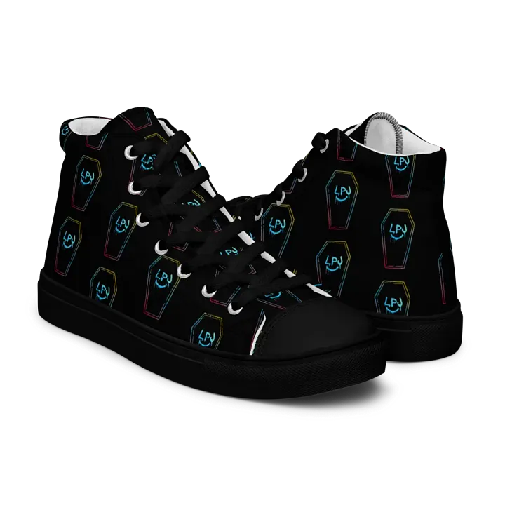 LPJ All-Over Coffin Canvas Print Hi-Tops product image (1)
