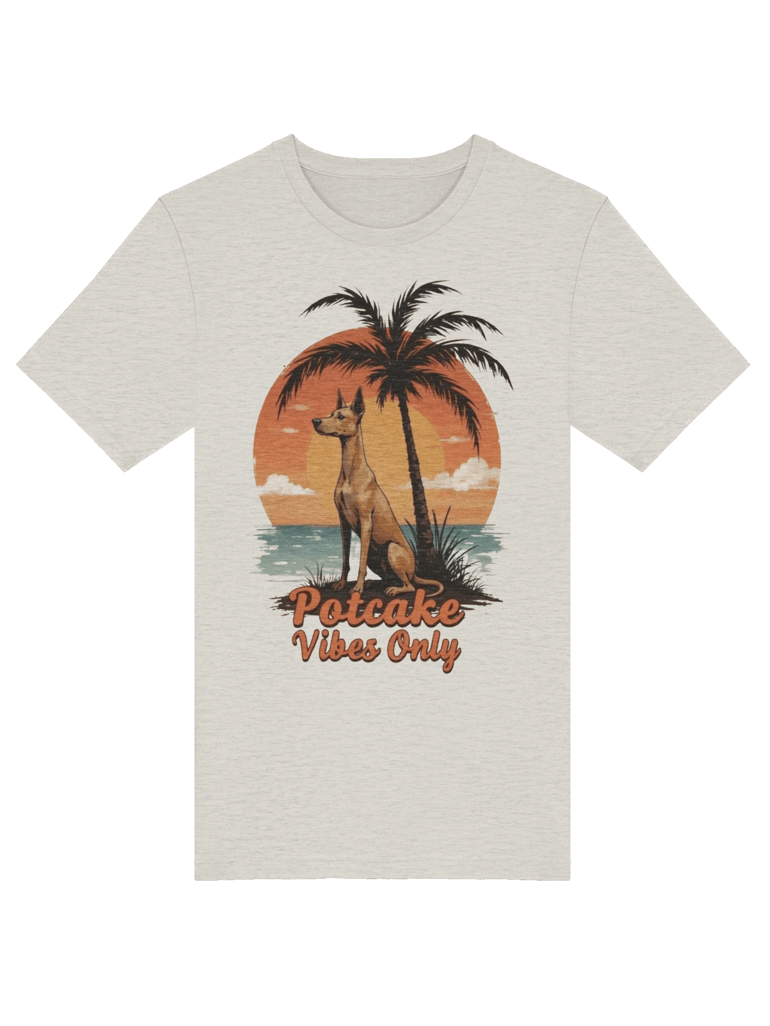 Potcake Vibes Only - Tropical Sunset Rescue Dog Tshirt product image (5)
