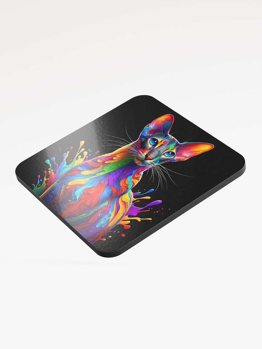 Glossed Cork Coaster: Oriental Shorthair product image (3)