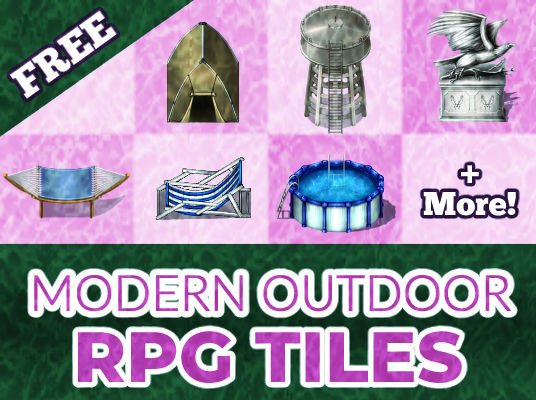 FREE RPG Maker Modern Outdoor Tiles product image (1)