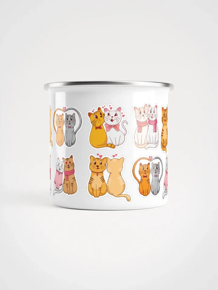 Lovely Cats Enamel Mug product image (2)