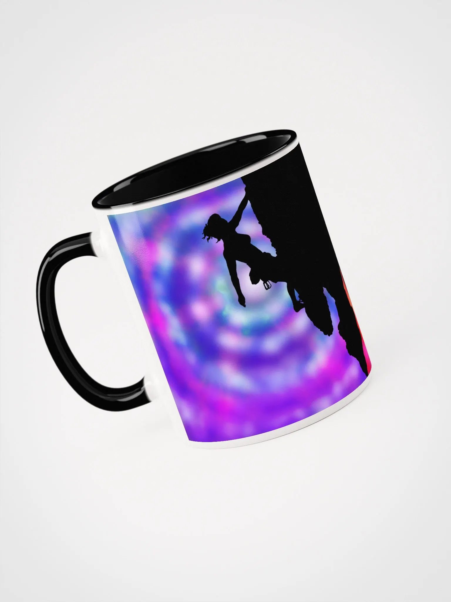Woman rock climbing mug product image (3)