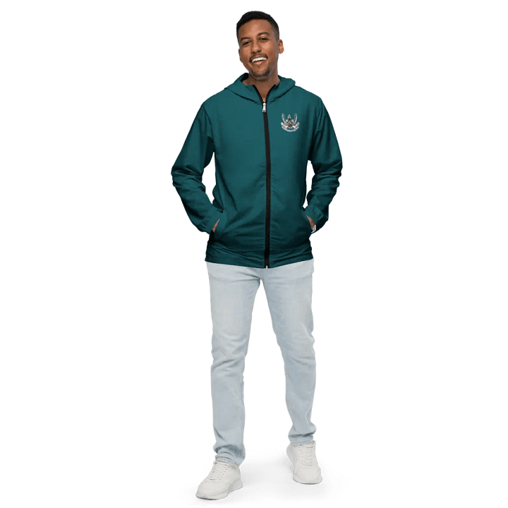 Teal Anchor Windbreaker product image (2)