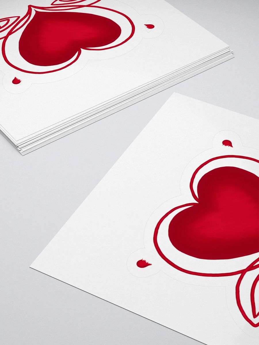Romantic Heart Kiss Cut Stickers product image (14)