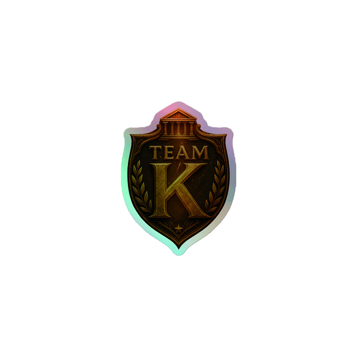 Team K V-5 HOLOGRAPHIC" STICKERS product image (1)
